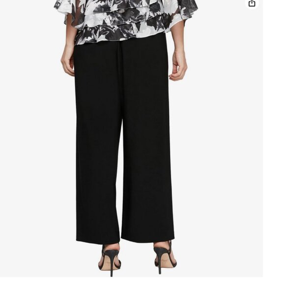 Alex Evenings flowy black pants XLP - Picture 2 of 5